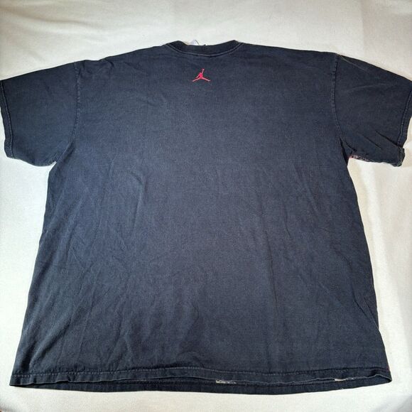 Vintage Y2k Jordan AOP Tee Mens Size XXL Black - Picture 3 of 13